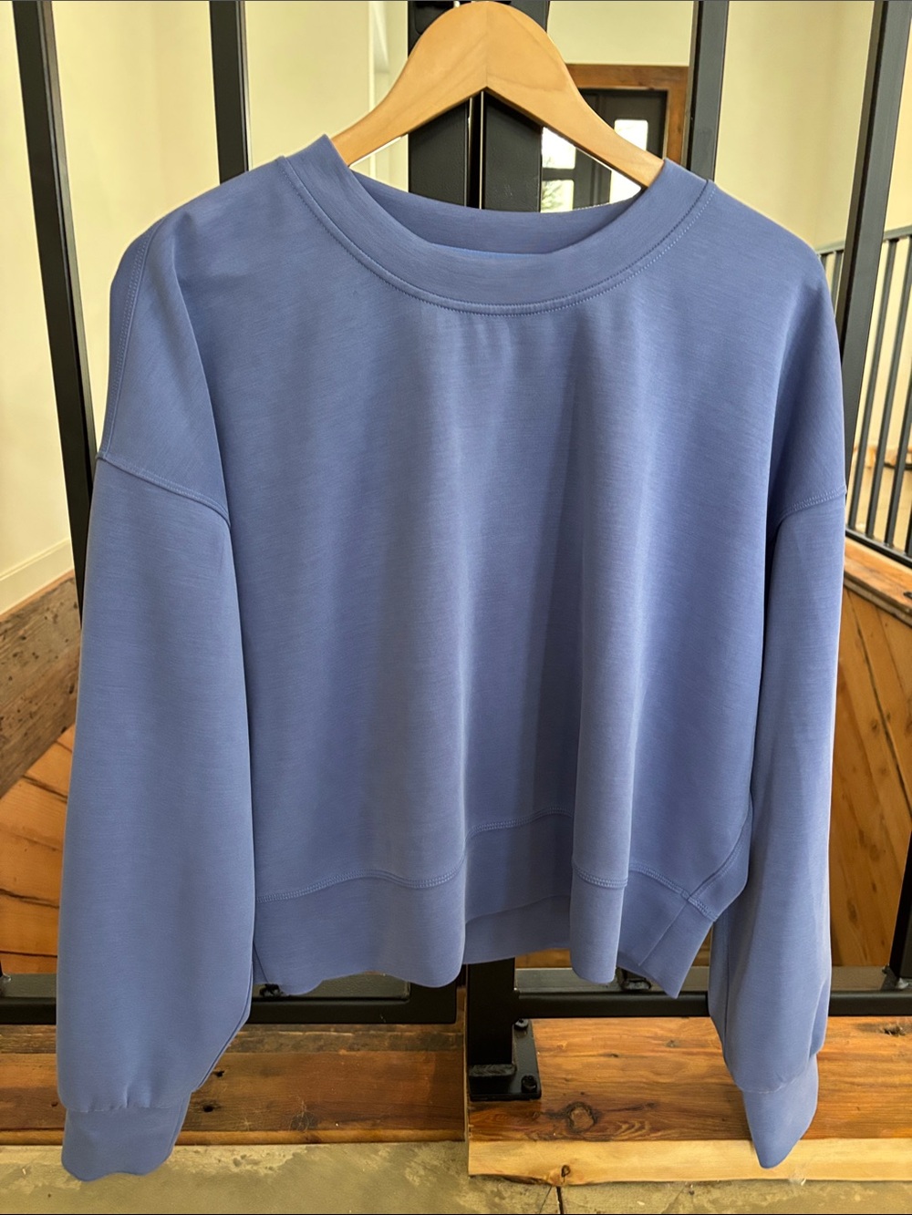 Lululemon softstreme oversized cropped crewneck sweatshirt